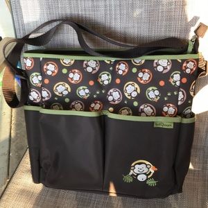 Baby boom 🌹 monkey diaper bag tote